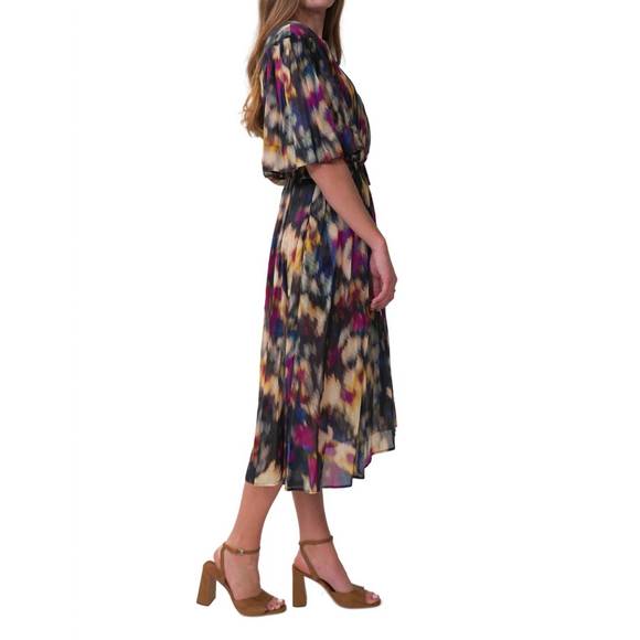 NEW ISABEL MARANT maggy dress in ochre/black multi - Picture 2 of 3